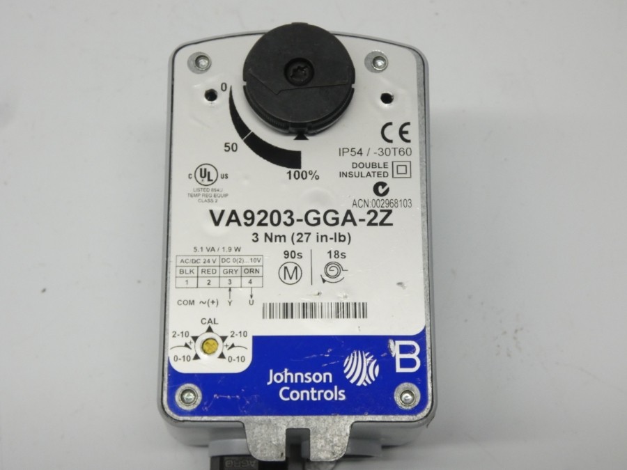 JOHNSON CONTROLS VA9203-GGA-2Z UNMP