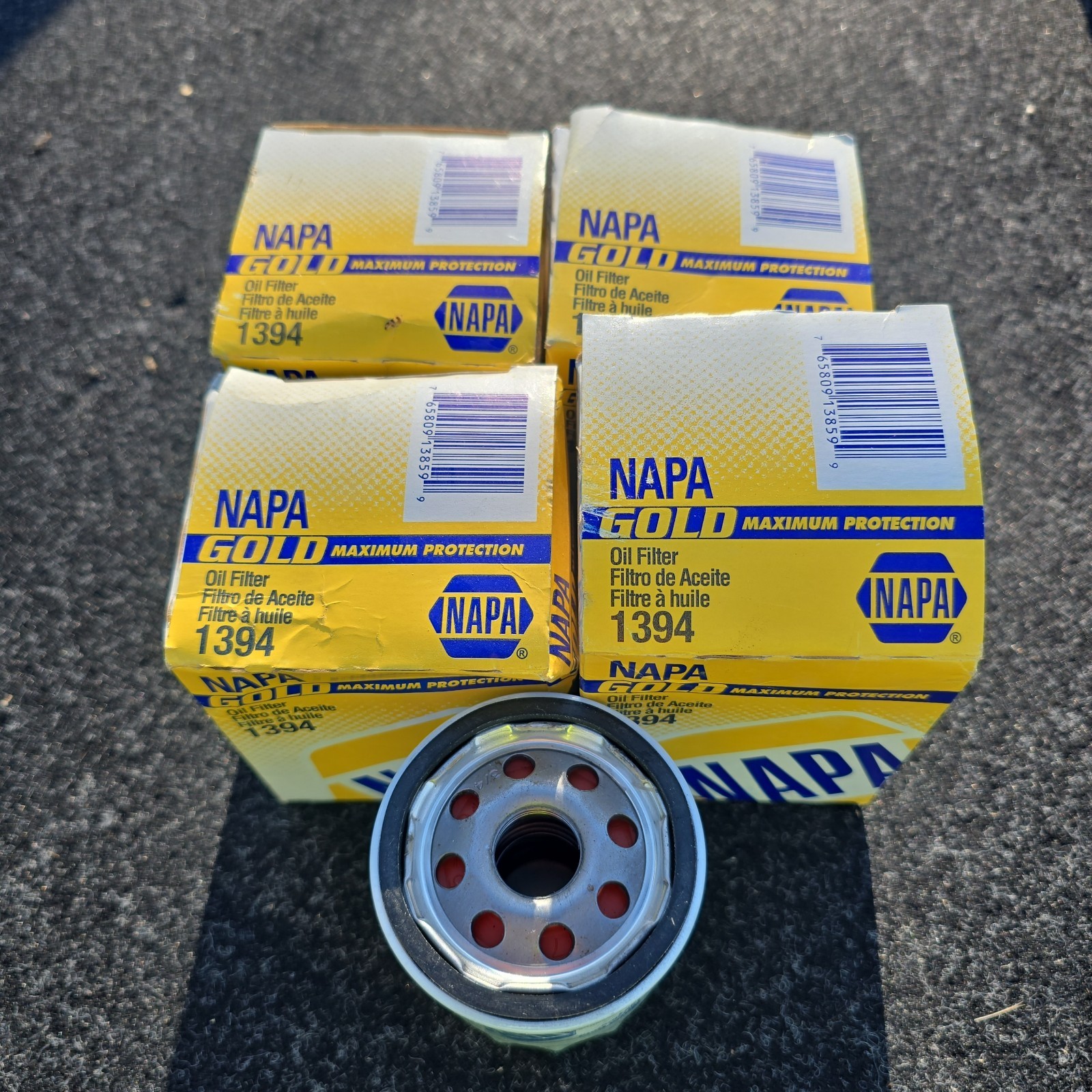 NAPA Gold 1394 Oil Filter Lot Of 4 NOS New Old Stock Maximum Protection