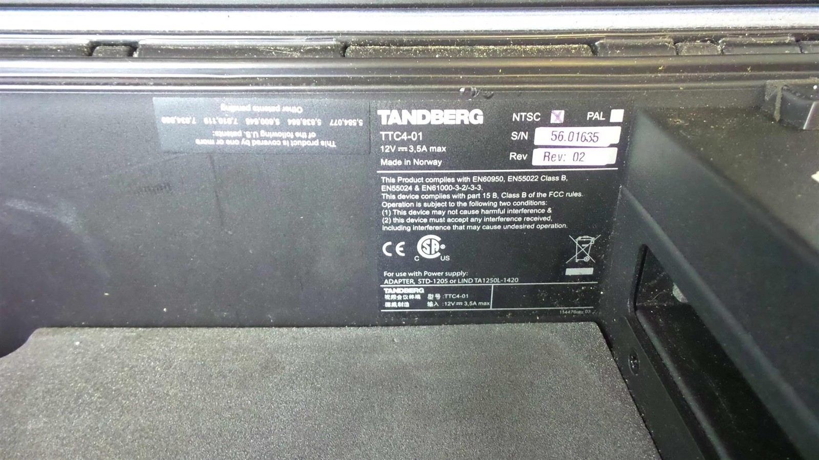 Tandberg TTC4-01 NTSC Tactical MXP Video Conferencing System – Free Shipping