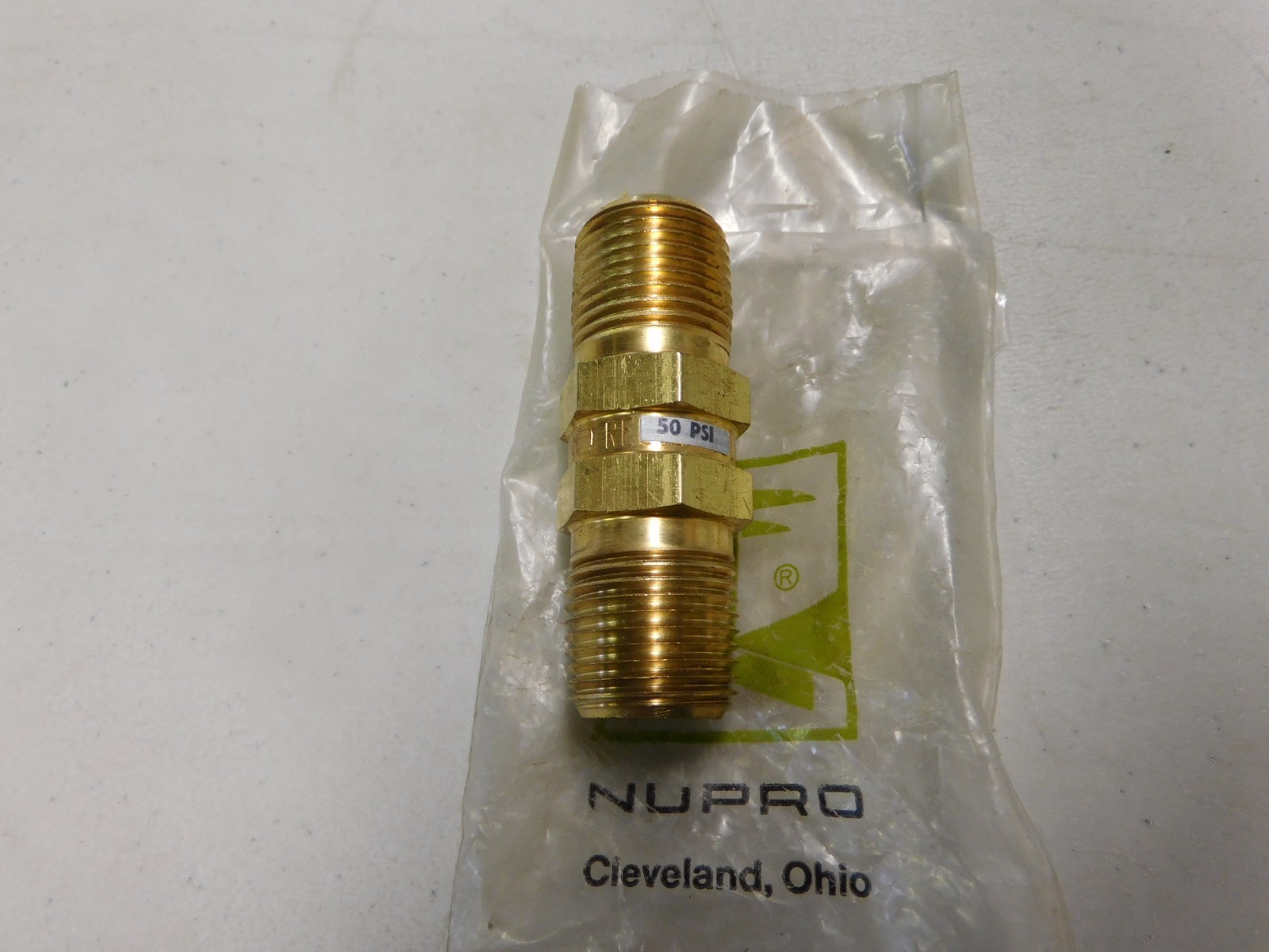 CHECK VALVE 1/2” MPT 50-150 PSI ADJUSTABLE CHECK VALVE NUPRO SWAGELOK