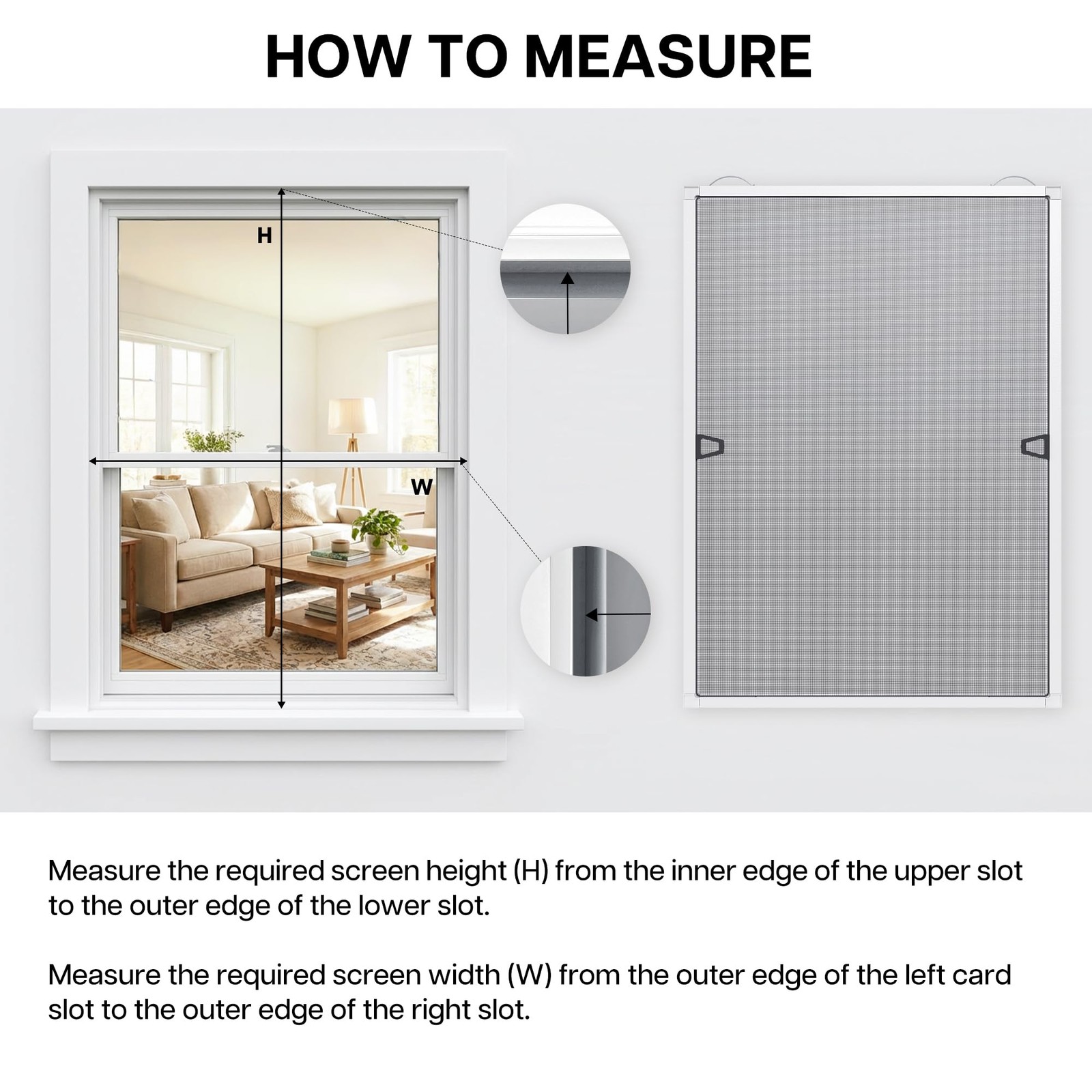 Paramondo 2 Sets DIY Window Screen Frame Kit, Easy White – 46″ Lx 46″W