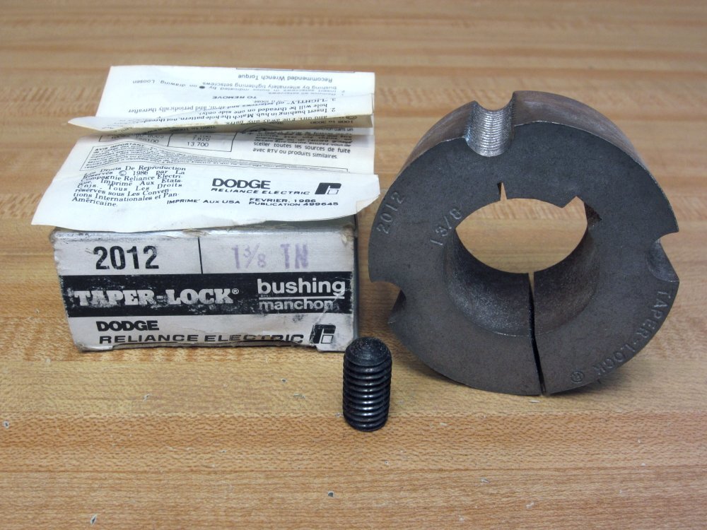 Dodge 1249771 Taper-Lock Bushing 2012×1-3/8 KW W/O Set Screw