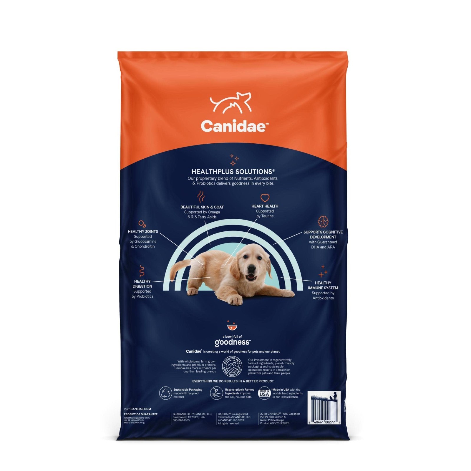 Canidae Pure Grain Free Dry Puppy Food, Real Salmon & Sweet Potato, 22 lbs.