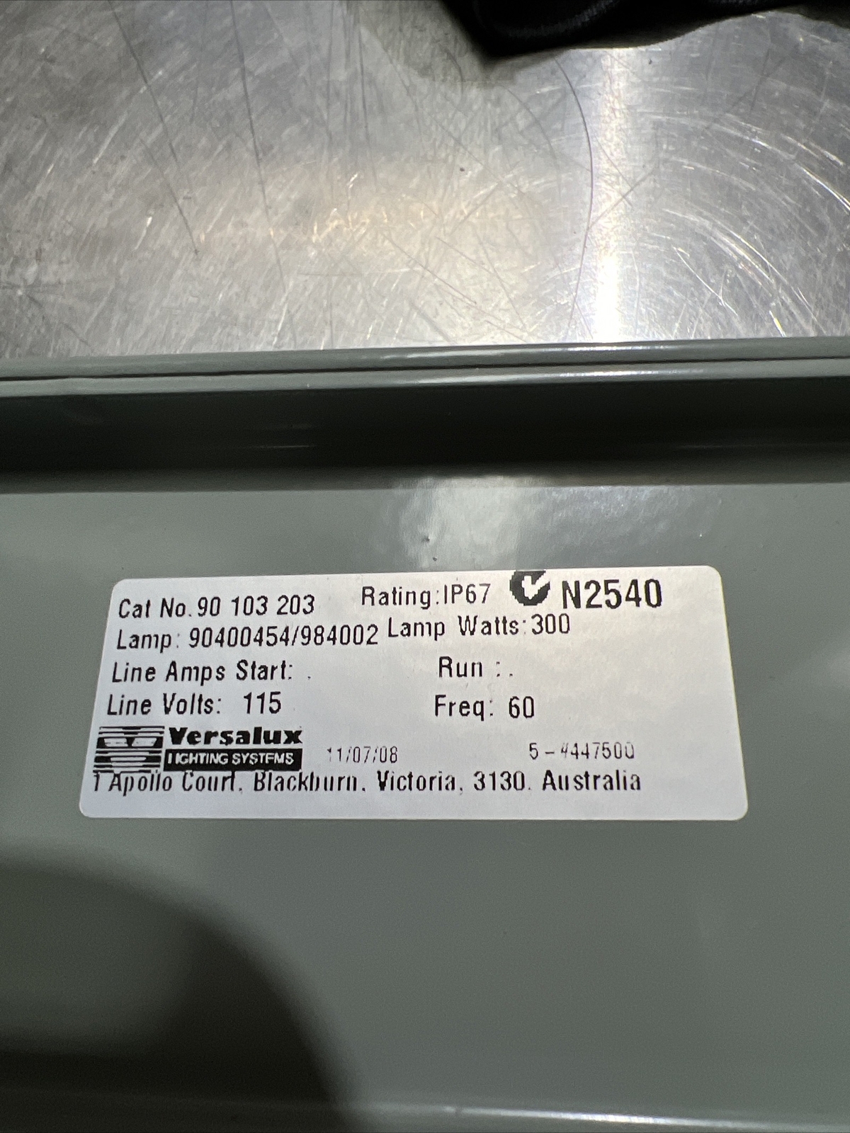 military Versalux halogen light fitting 300 watt N2540 IP67
