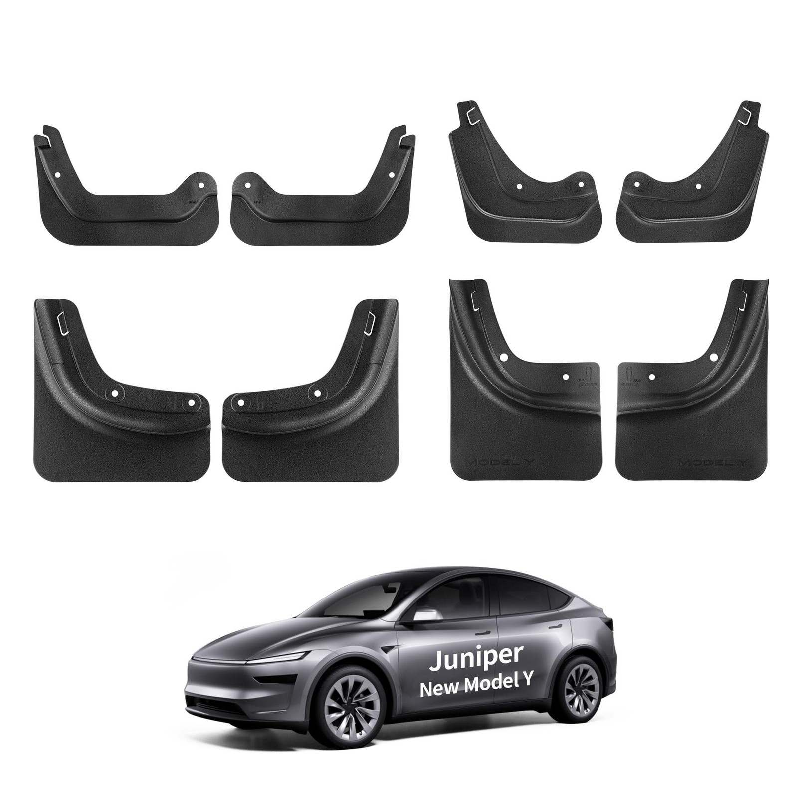 YONZEE 8-Pack Front and Rear Mud Flaps for Tesla Model Y Juniper 2025 2026 | …