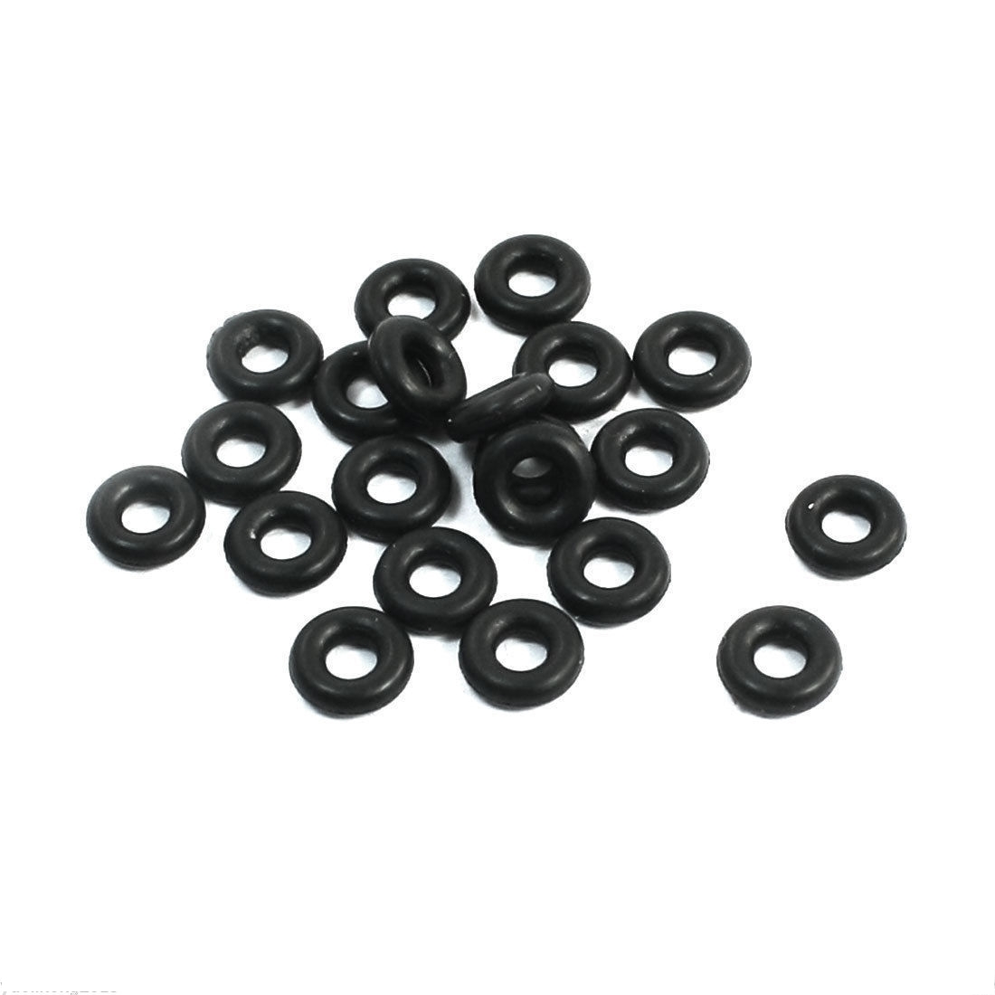 20PCS Black Rubber 5mm x 2mm x 1.5mm Oil Seal O Rings Gaskets Washers #M2515 QL