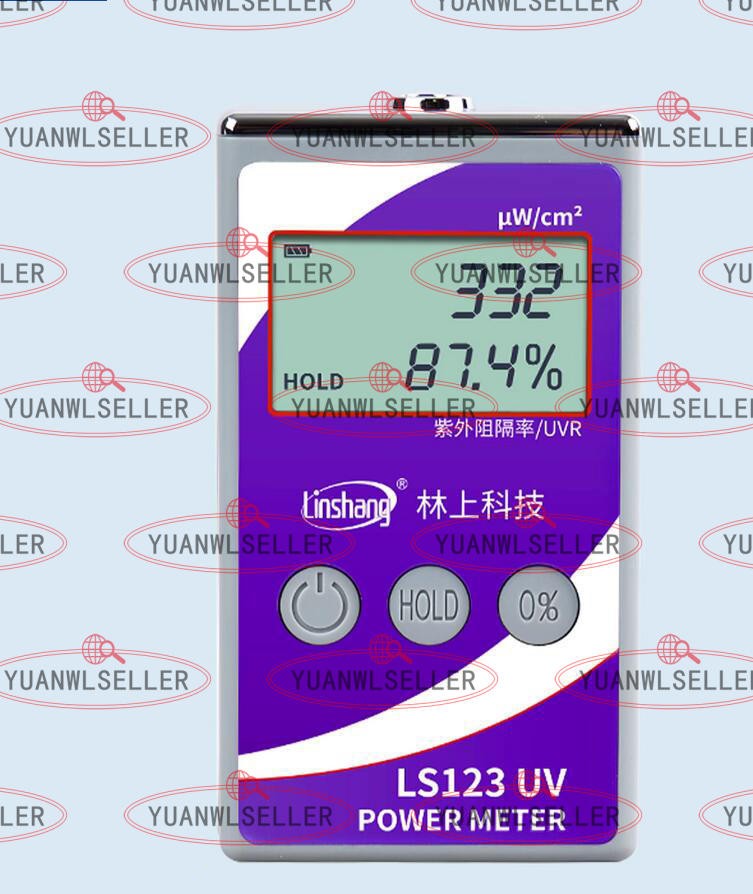 LS123 UV Power Meter Handheld LCD UV Radiation Tester Illumination Radiometer