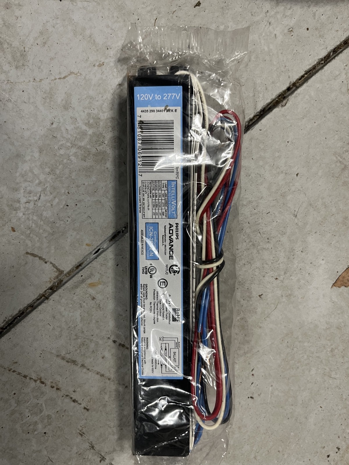 NEW Philips Advance ICN-2P32-N Centium Ballast ICN2P32N Intellivolt 120v to 277v