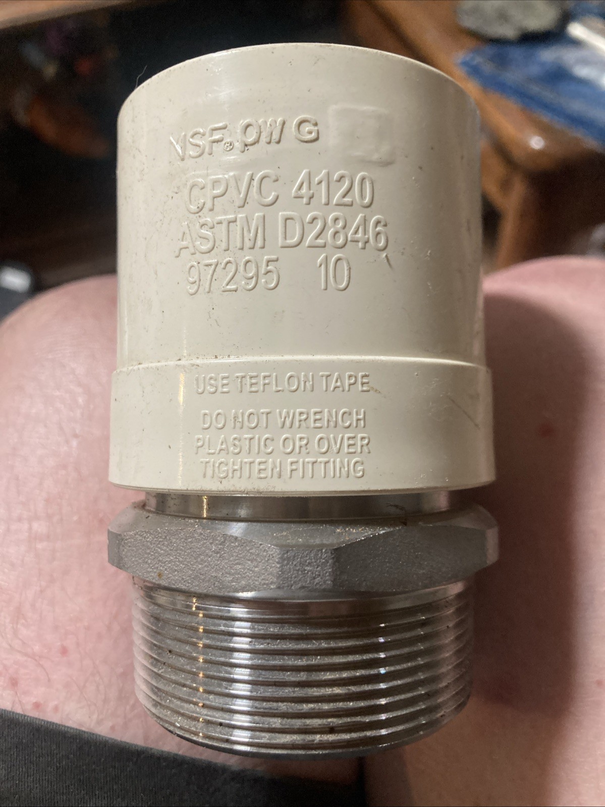 Transition Fitting Brass 2″ ASTM D2846 CPVC-4120 New Lot Of 2