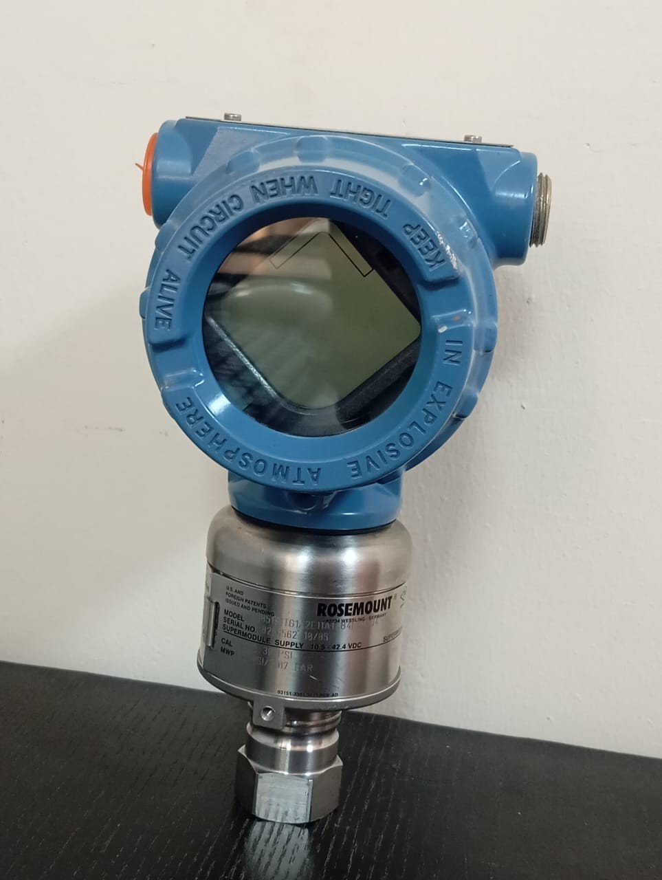 Rosemount / Pressure Transmitter / 300S1AAE5M5 / 3051S / 0-30psi, 30psi/2.07bar