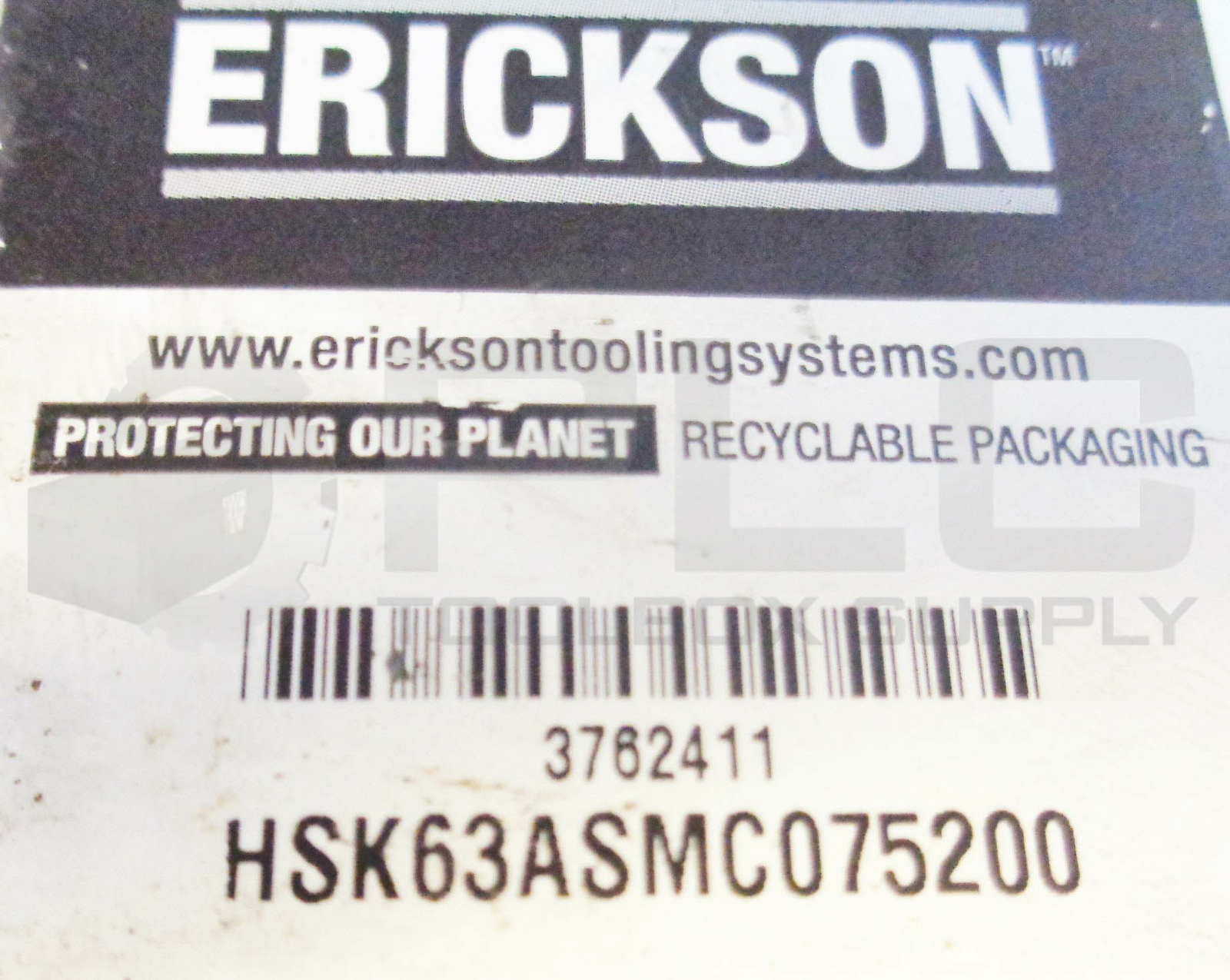 NEW ERICKSON HSK63ASMC075200 TOOL HOLDER 117622388J8CV