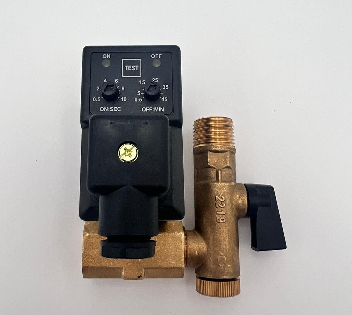 Timed Automatic Solenoid Drain Valve – G1/2 / 220V – Hardwire – Made in USA