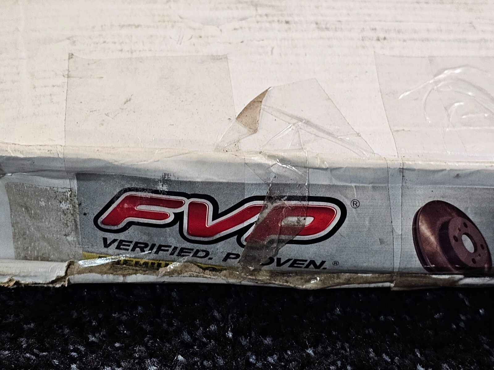 FVP 6621929 Semi-Coated Rear 5 Stud Wheel, Vented Disc Brake Rotor