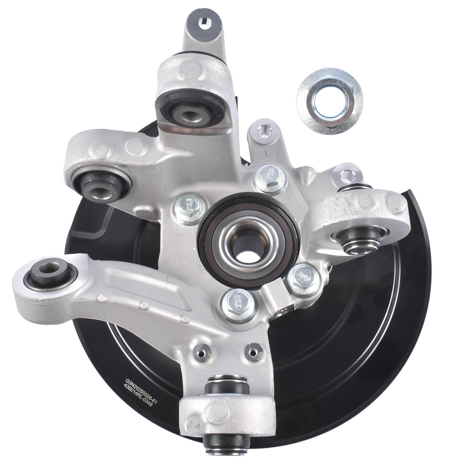 Rear Left Steering Knuckle & Wheel Bearing Hub Assembly Replacement- 2011-2019 F