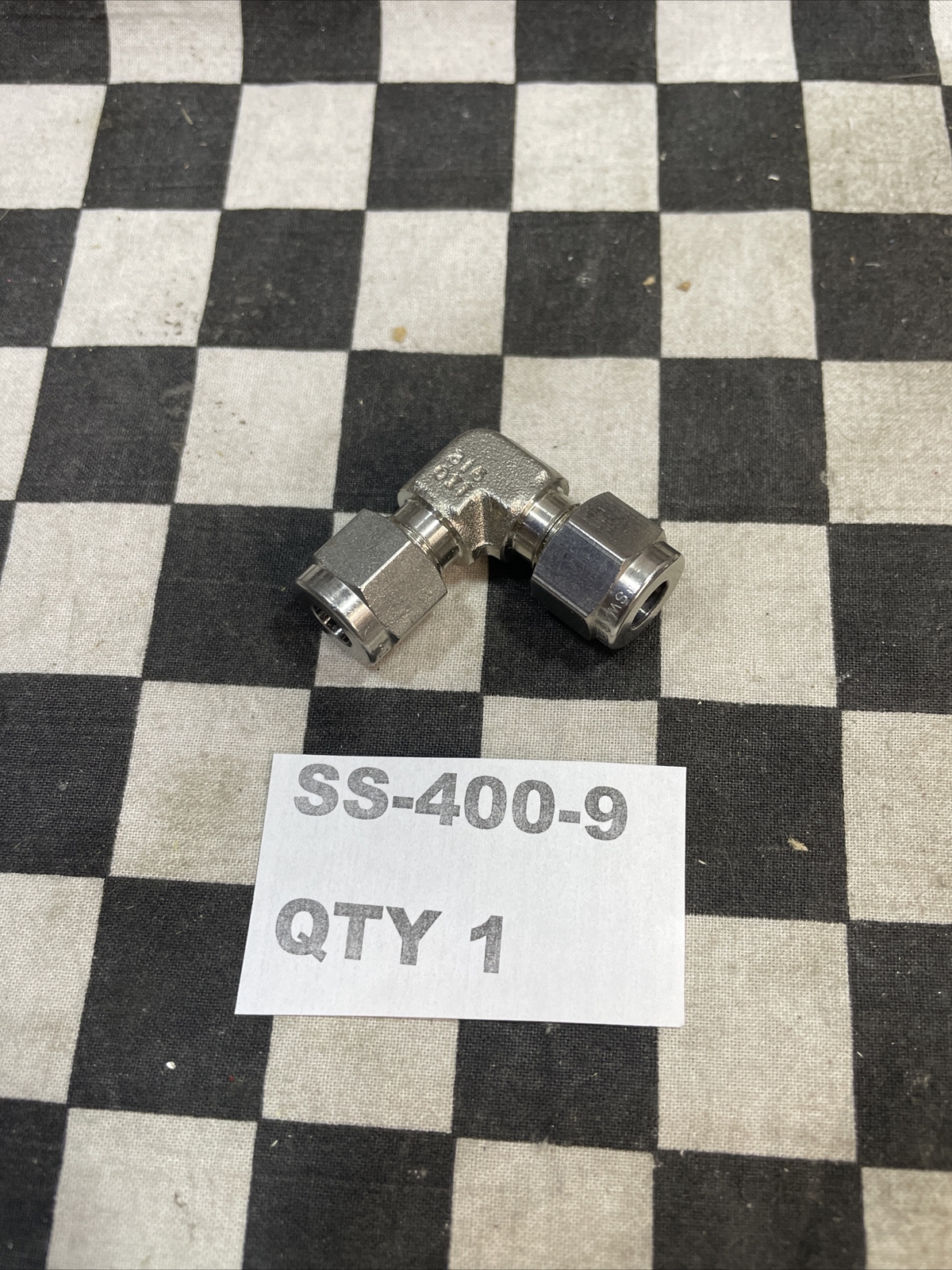 5x SWAGELOK SS-400-4 SS-400-3 SS-400-9, TEE CROSS ELBOW UNION 1/4″, #1374V15