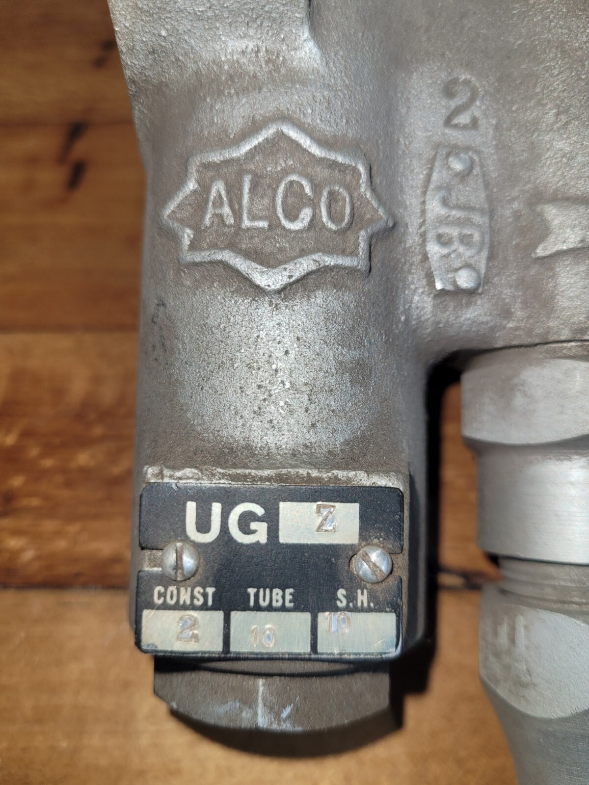 Alco UG Z Const 2, Tube 10 S.H. 10, Valve nos