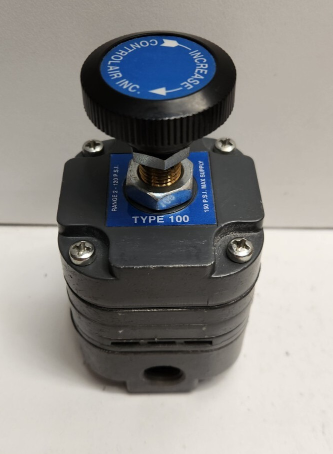 GUARANTEED! CONTROLAIR 1/4″ PORTS 2-120 PSI TYPE 100 PNEUMATIC REGULATOR 110-BC