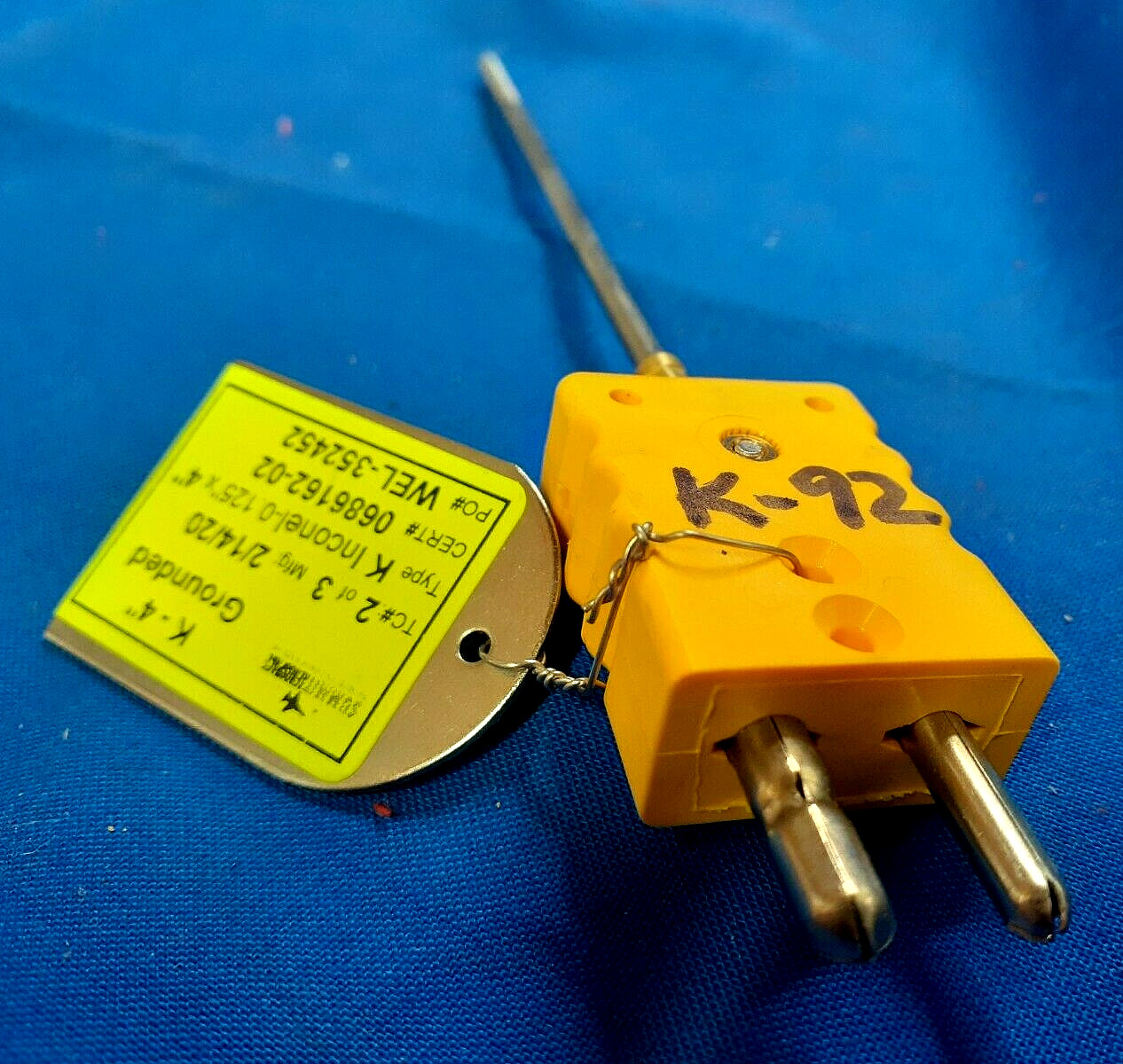SUMMIT AEROSPACE TYPE K INCONEL THERMOCOUPLE WEL-35242 DIA: 0.125″ LENGTH: 4″