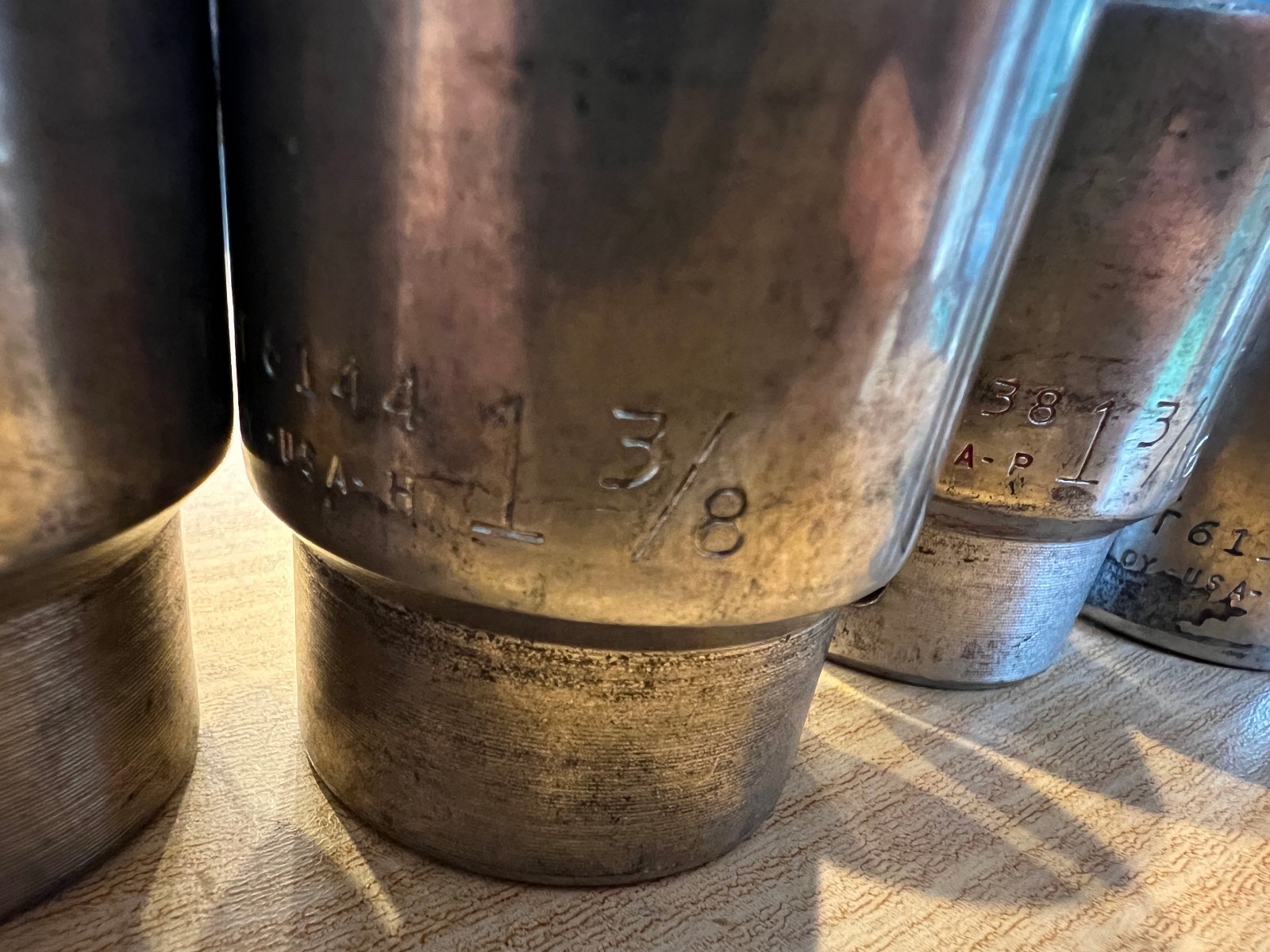Wright Tool 3/4″ Drive 10 Pc 12‑Point SAE Socket Lot 6130 6134 6138 6144 6146 et
