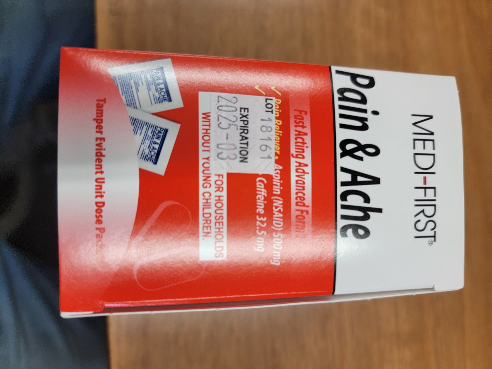 MEDI-FIRST 882180 Pain/Ache,500mg,5 Boxes, PK400. Exp 3/25, Great For Hangovers