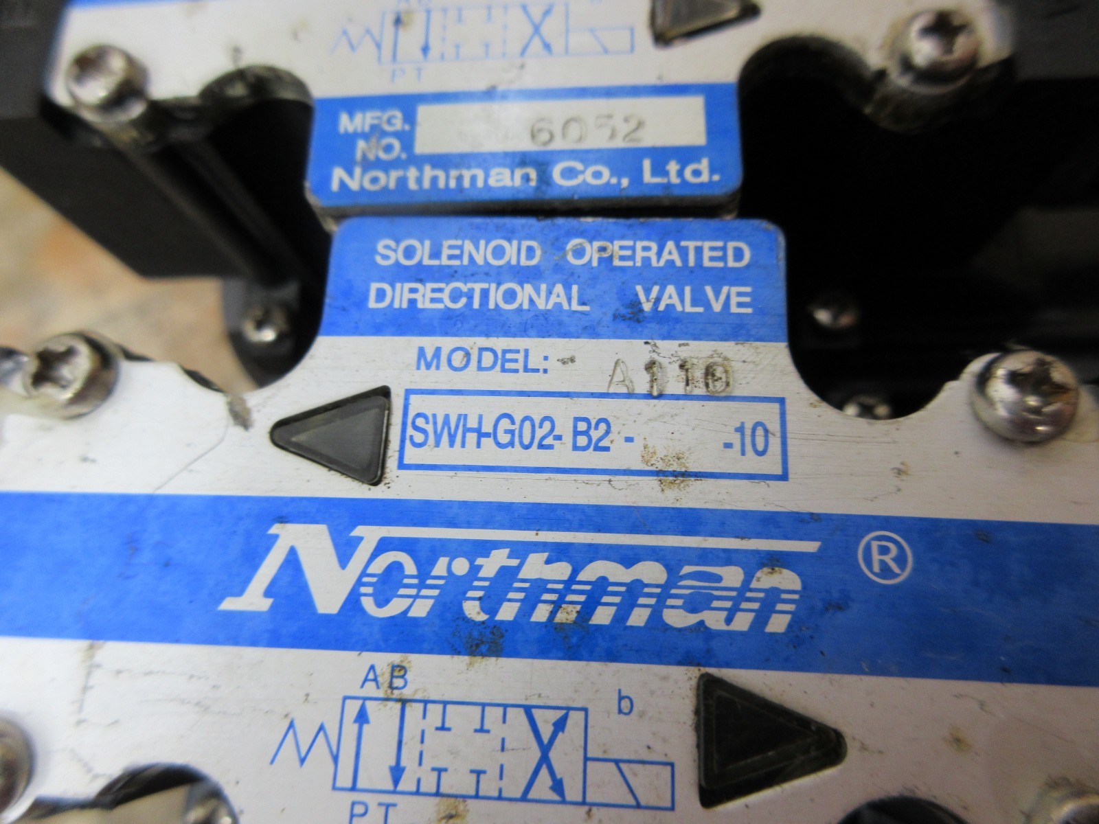 NORTHMAN SOLENOID VALVE SWH-G02-B2-A110-10 EACH 1