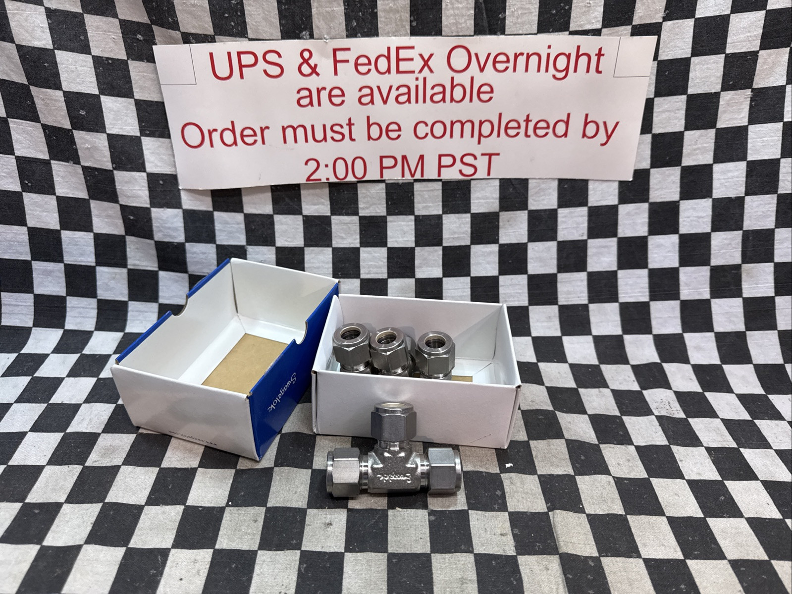 Swagelok SS-810-3, SS8103, TEE Union 1/2″, LOT OF 4, SHIPSAMEDAY#1619Q5