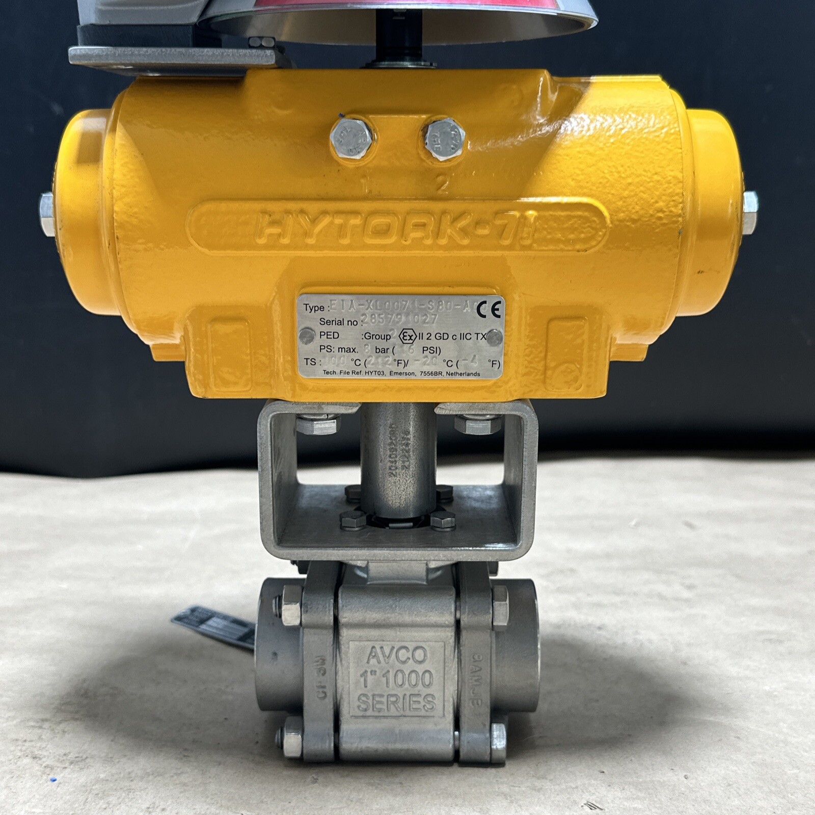 Stonel Quartz Limit Switch / HYTORK EIA-XL0071-S80-A00 116PSI / AVCO 1” 1000 Ser