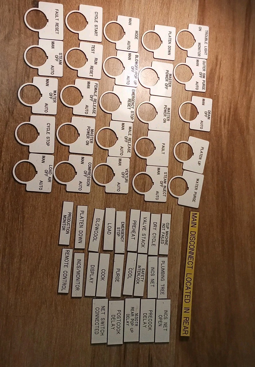 Unbranded Assorted Industrial Labels