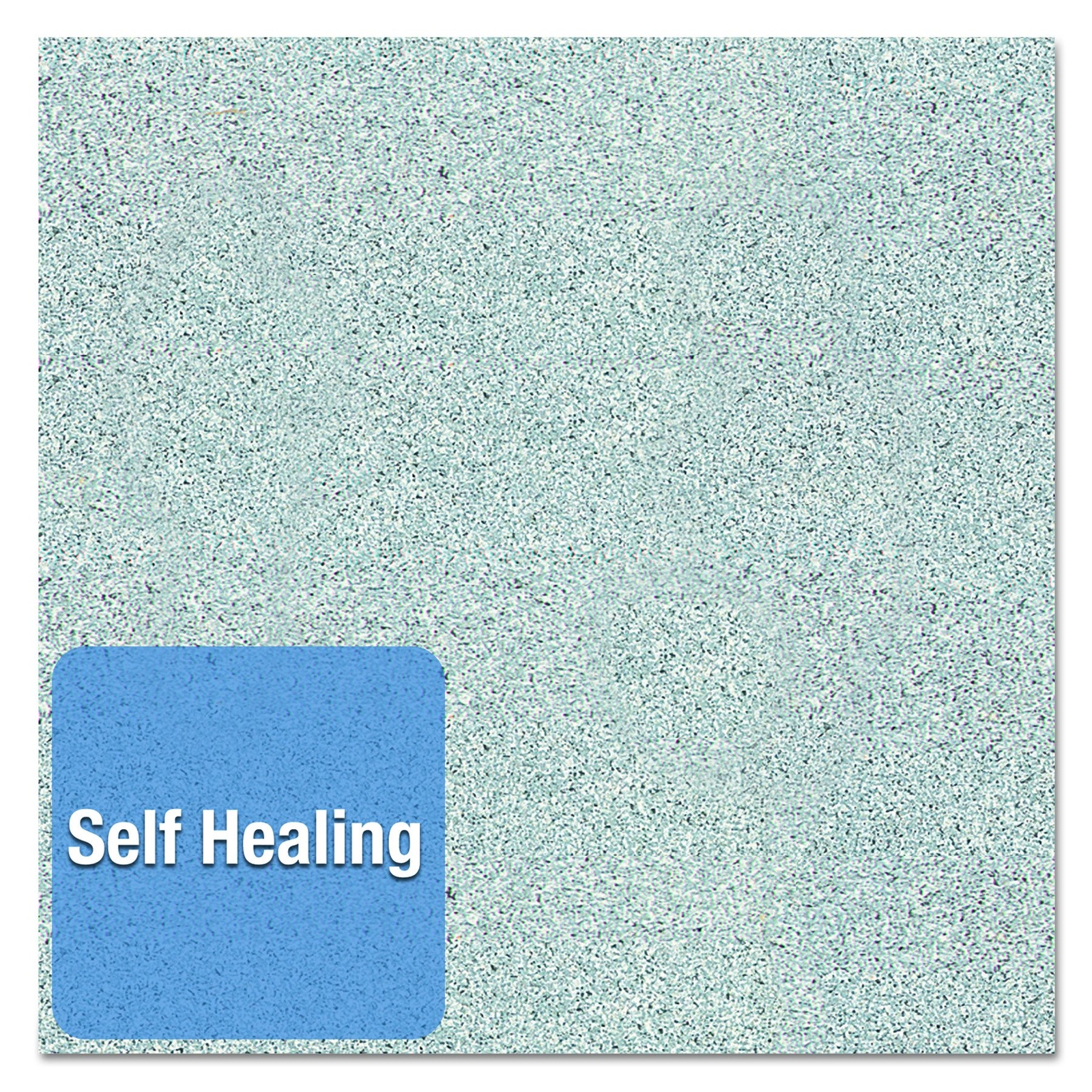 Quartet Contour Granite Board, 48 x 36, Granite Gray Surface, Black Plastic