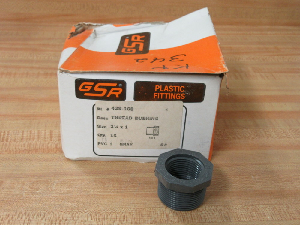 GSR 439-168 1-1/4″ X 1″ Thread Bushing 439168 (Pack of 15)