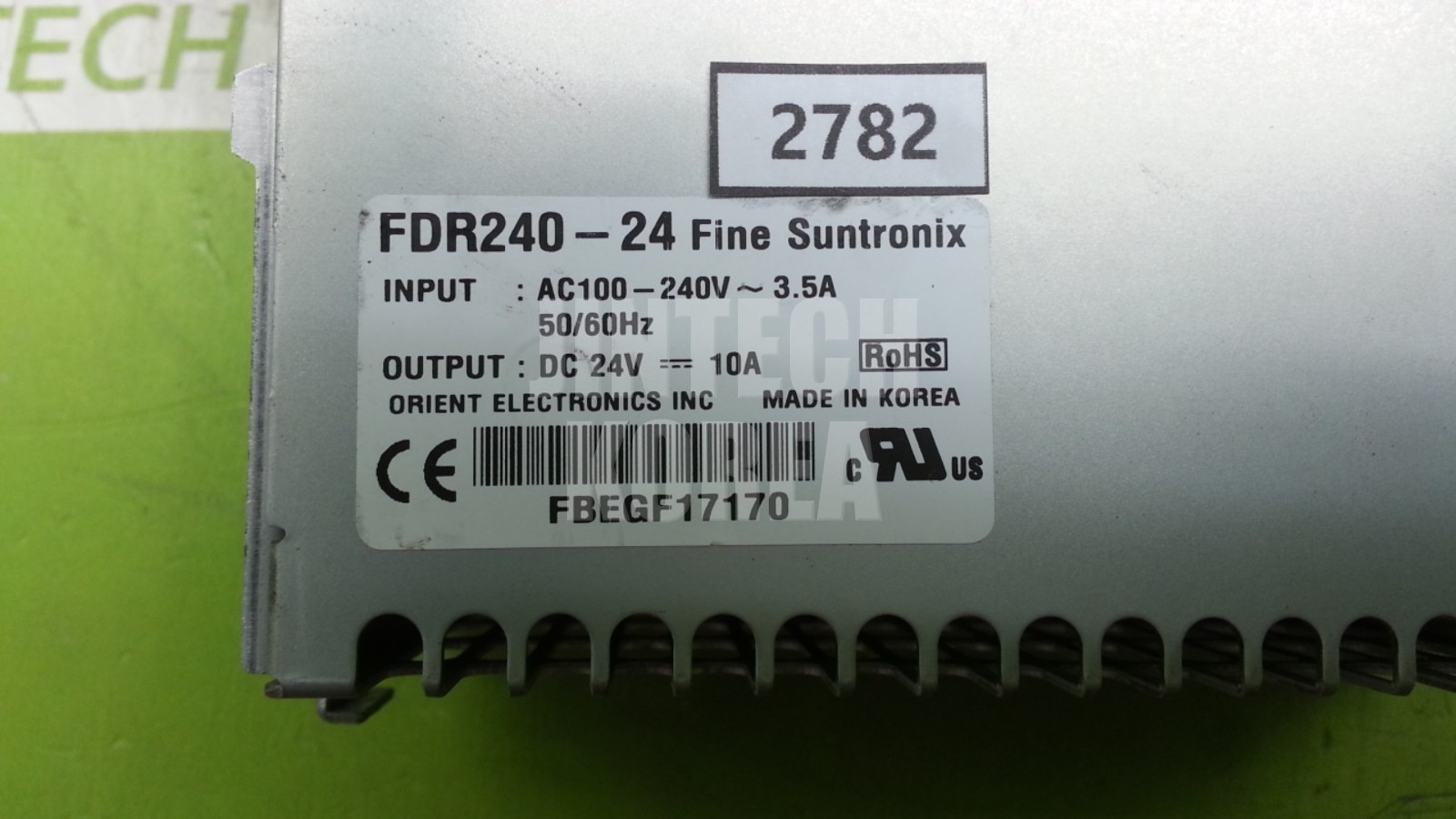 Fine Suntronix FDR240-24 POWER SUPPLY DC 24V 10A Tested