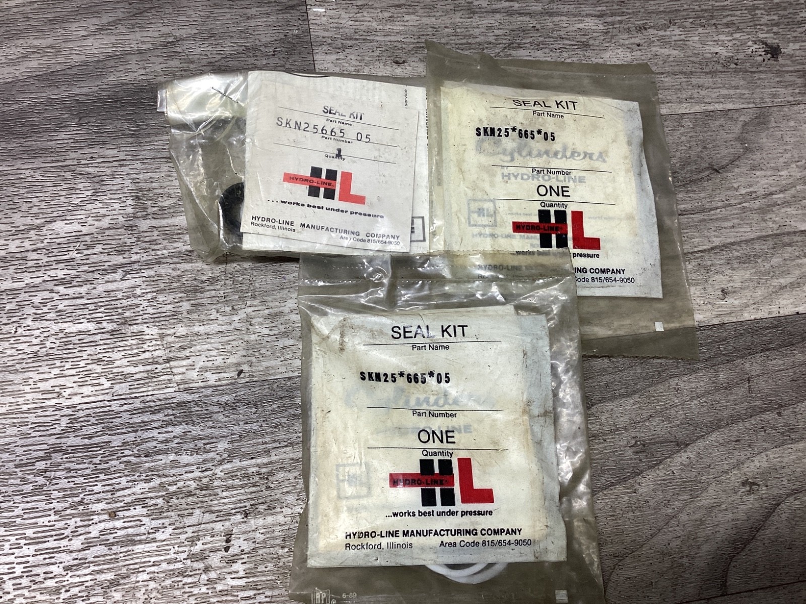 LOT OF 3 HYDRO-LINE SKN25-665-05 HYDRO LINE SEAL KIT #103N43*SI