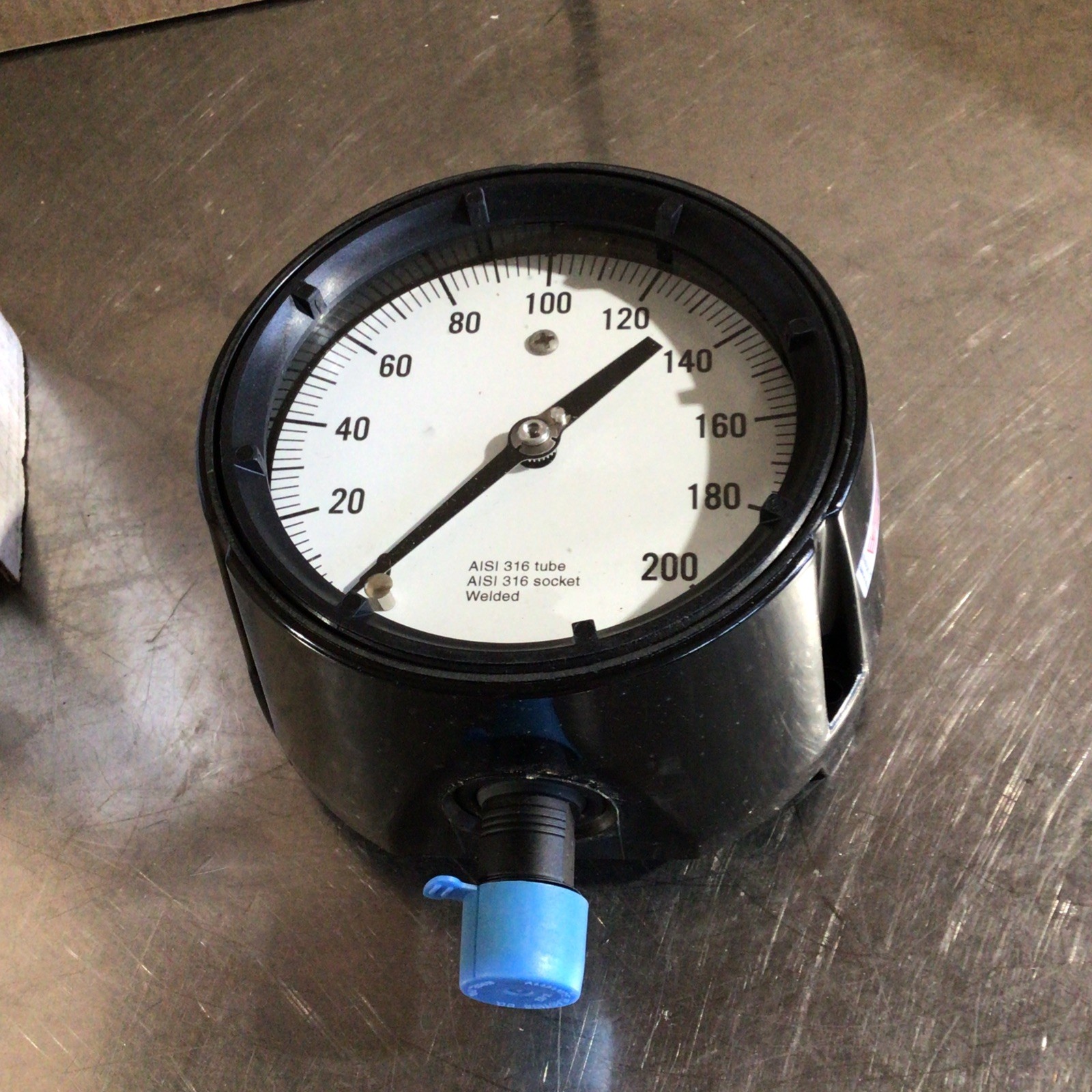 ASHCROFT 45-1279-SS-04L-200# TYPE 1279 DURAGAUGE PRESSURE GAUGE 0-200 PSI NOS