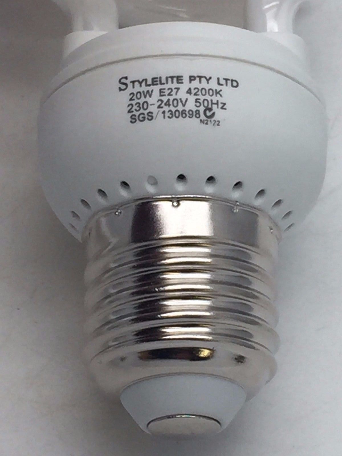 Stylelite STY420WWES Spiral 20W 4200K E27 230-240V Lamp Cool White SGS x4