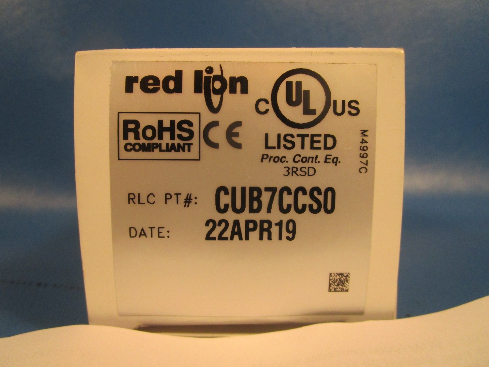 Red Lion CUB7CCS0, 8-DIGIT MINIATURE ELECTRONIC COUNTER