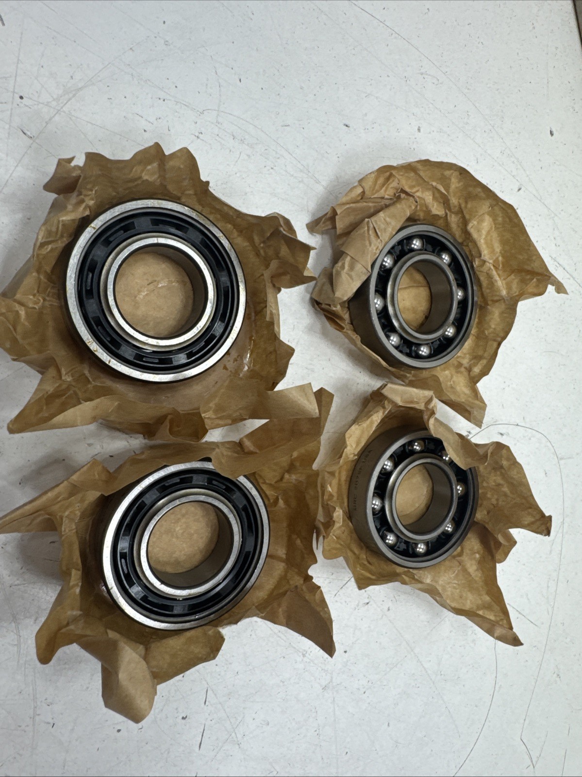 (QTY. 4) MRC BEARINGS 207SF ABEC1 BALL BEARINGS