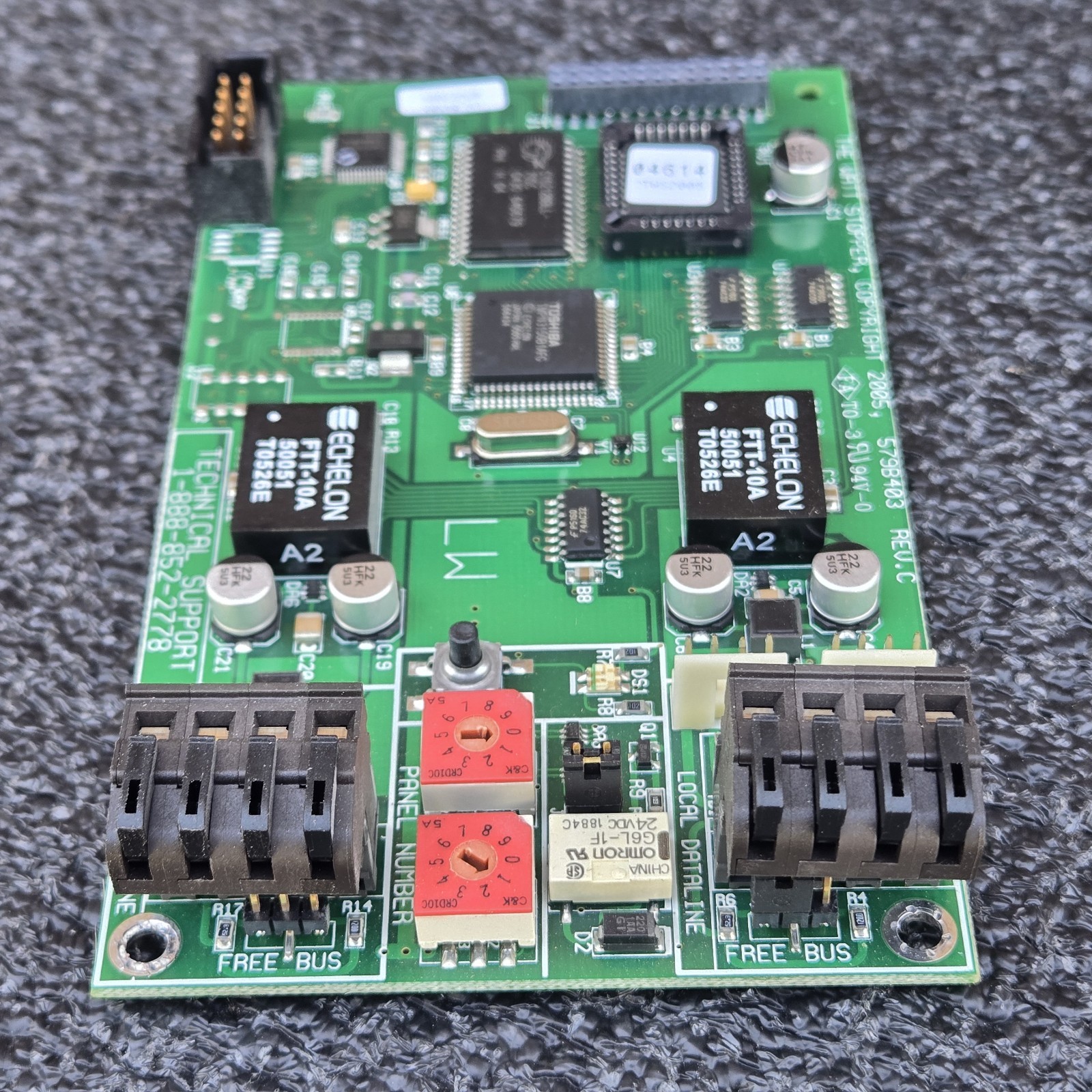 Legrand Wattstopper Board 579B403 Rev 3 Local/Global Dataline Interface & Shield