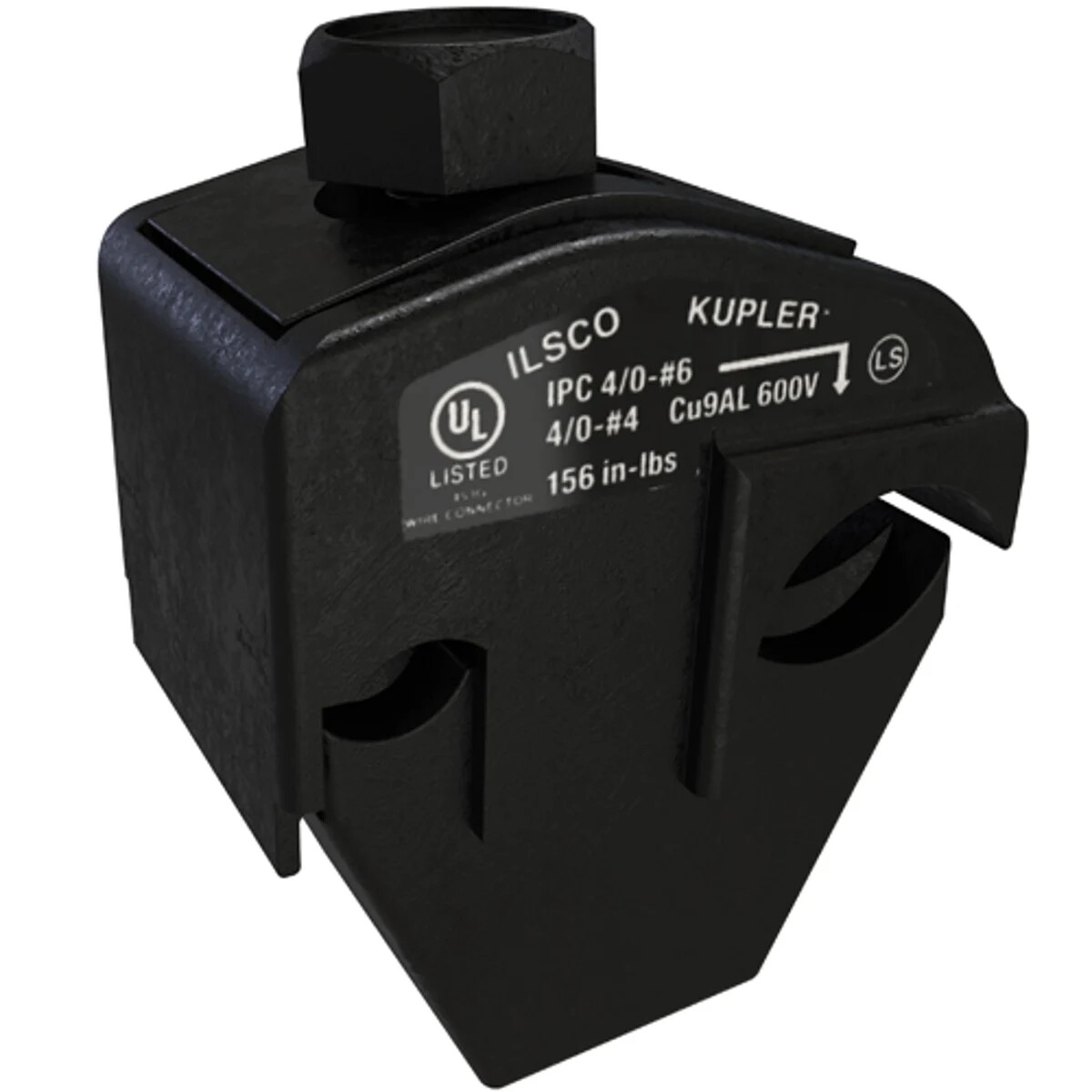 Ilsco IPC Insulation Piercing Copper Connector, Dual Rated, 4/0-6 Tap Range