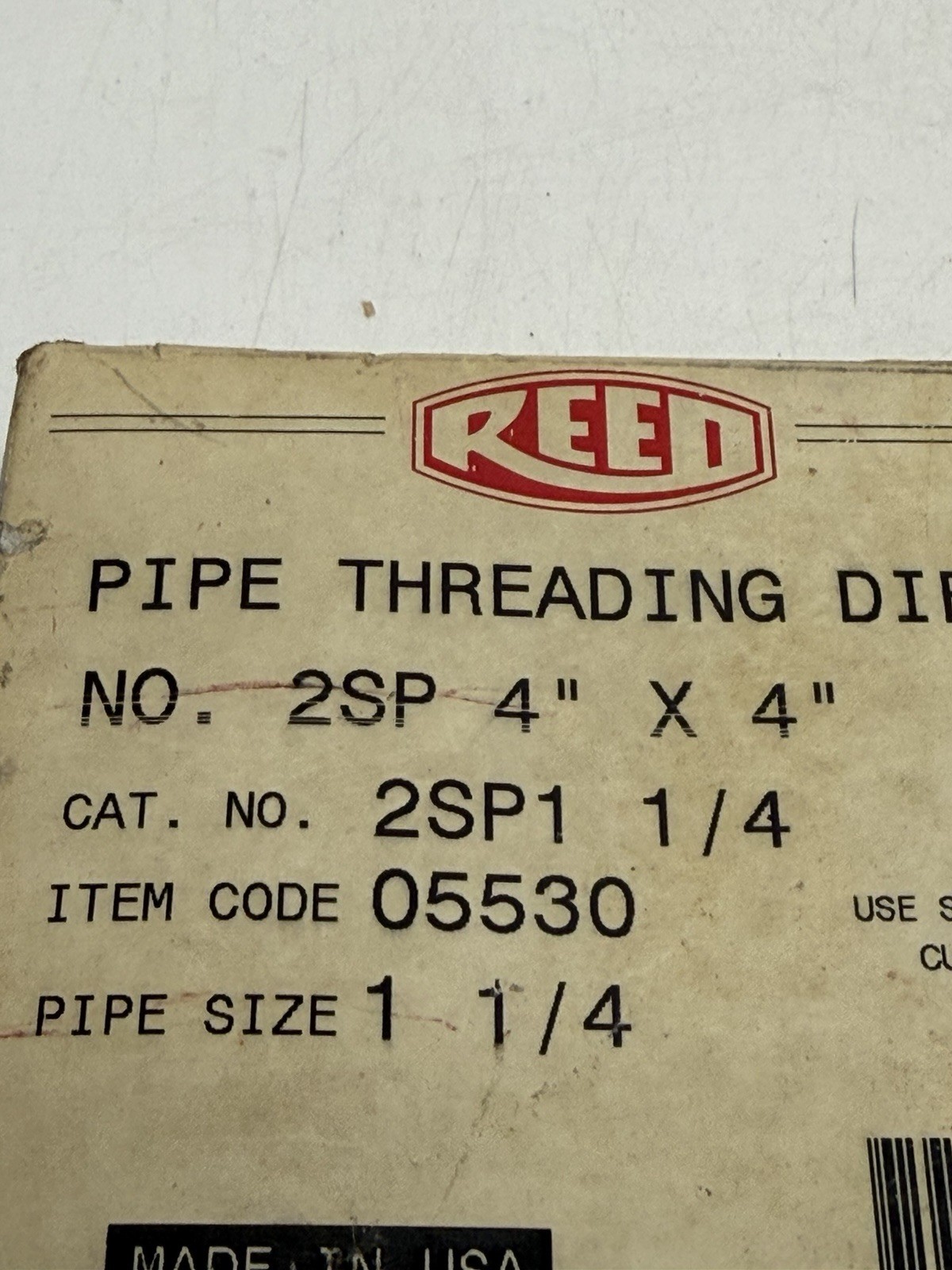 VINTAGE FACTORY SEALED Reed 425p 4″ X4″ 2SP 1/4″ code 05530 1 1/4″ NPT