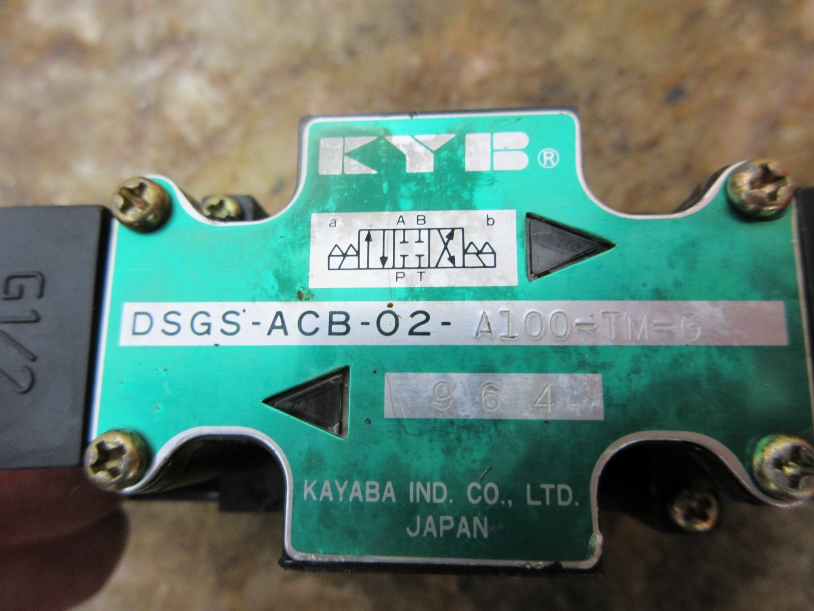 KYB SOLENOID VALVE DSGS-ACB-02-A100-TM-G MORI SEIKI CL-25B CNC LATHE