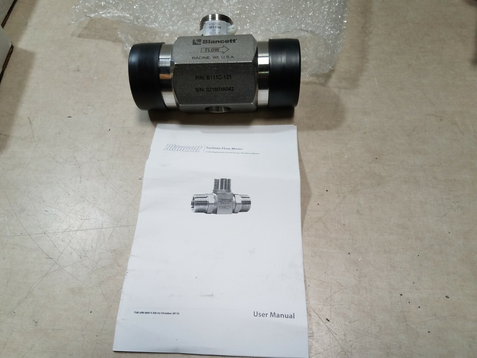 Blancett Turbine Flow Meter B111C-121 1100 Explosion Proof Series New!