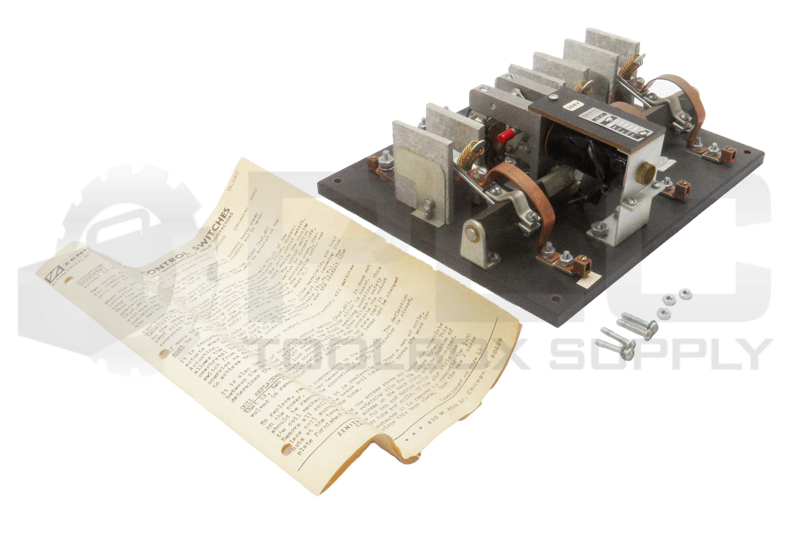 NEW ZENITH Y6555 REMOTE CONTROL SWITCH 6MH 33 30A SIZE 1 3PH 600V 60CYC