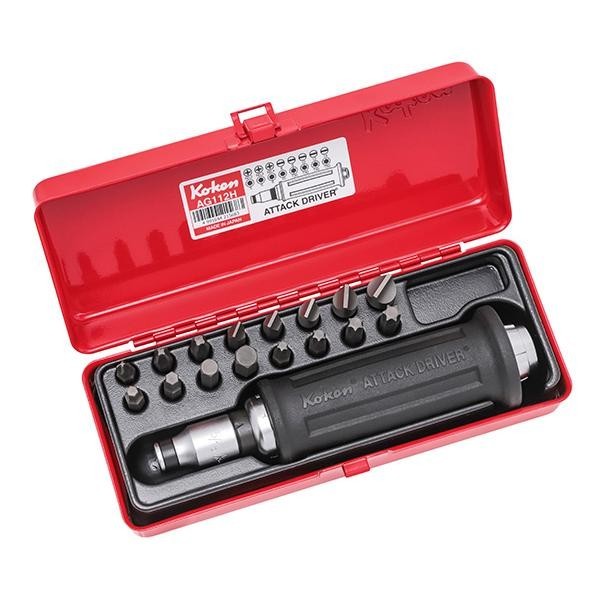 KOKEN AG112H Impact Attack Screwdriver Set Made in Japan