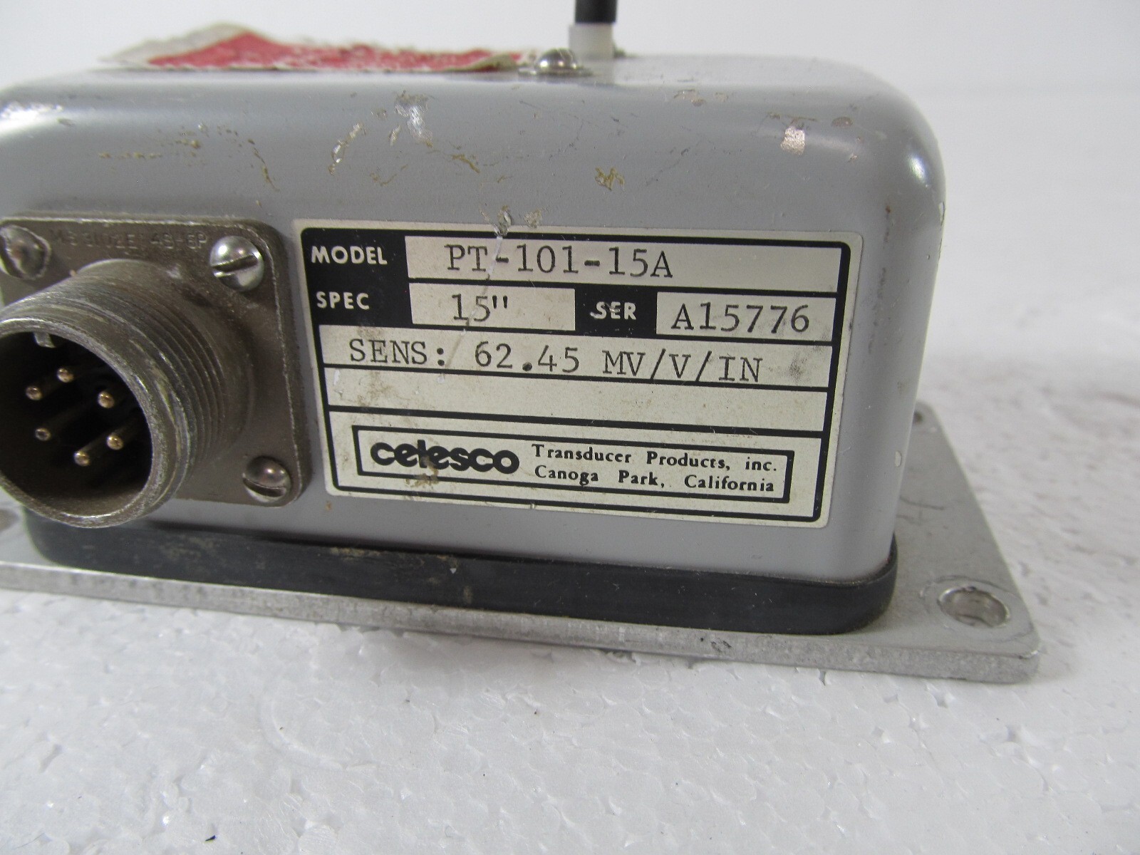 Celesco PT-101-15A Cable Extension Position Transducer