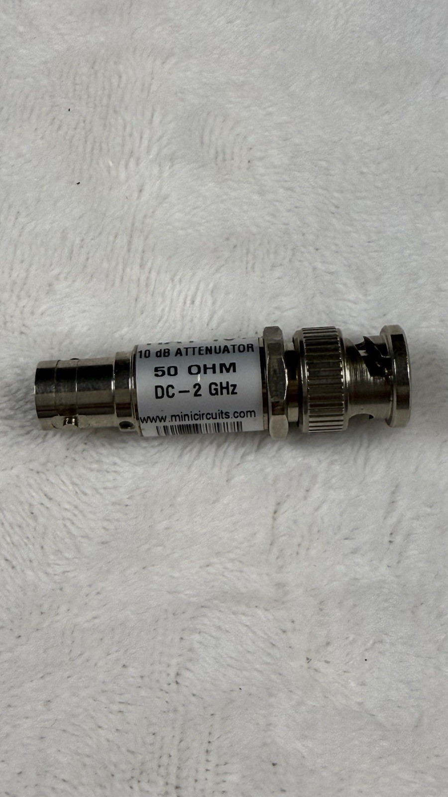 Mini-Circuits HAT-10+ 10dB Attenuator 50 Ohm DC-2GHz BNC RF Test Lab