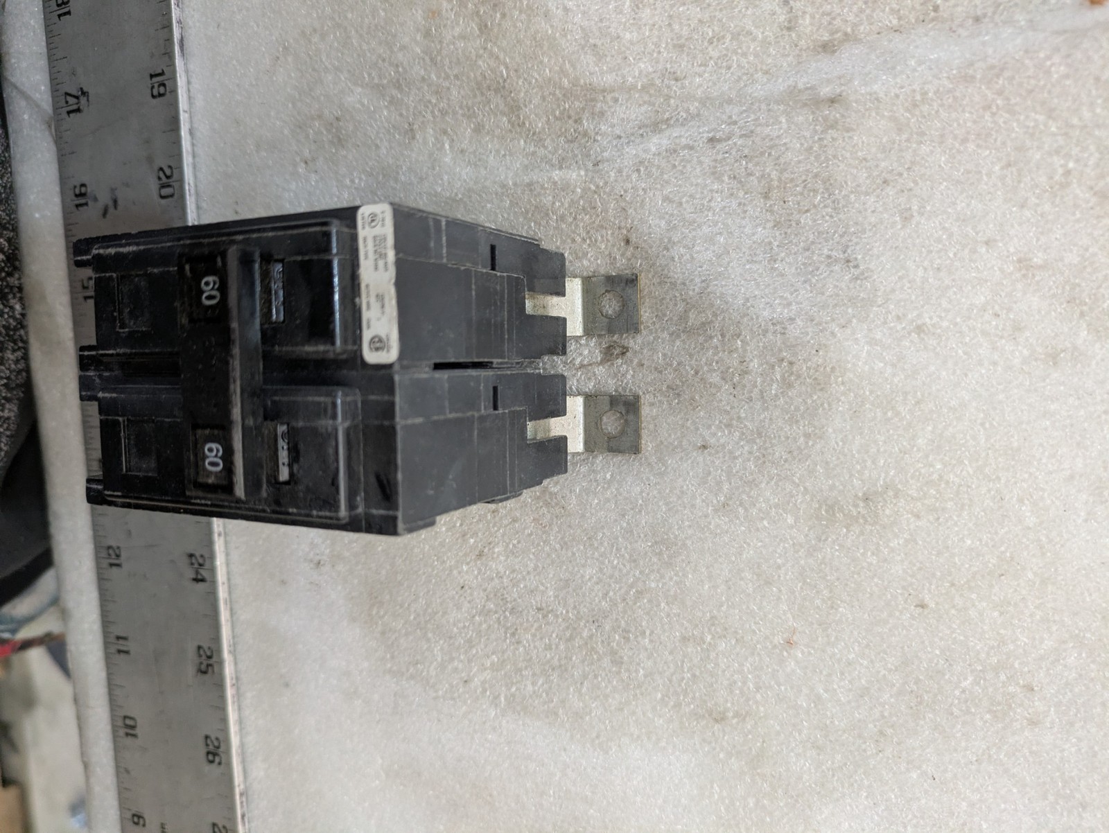 EATON QUICKLAG QBHW2060 22000AMPS 120-240V CIRCUIT BREAKER 2POLE HACR TYPE