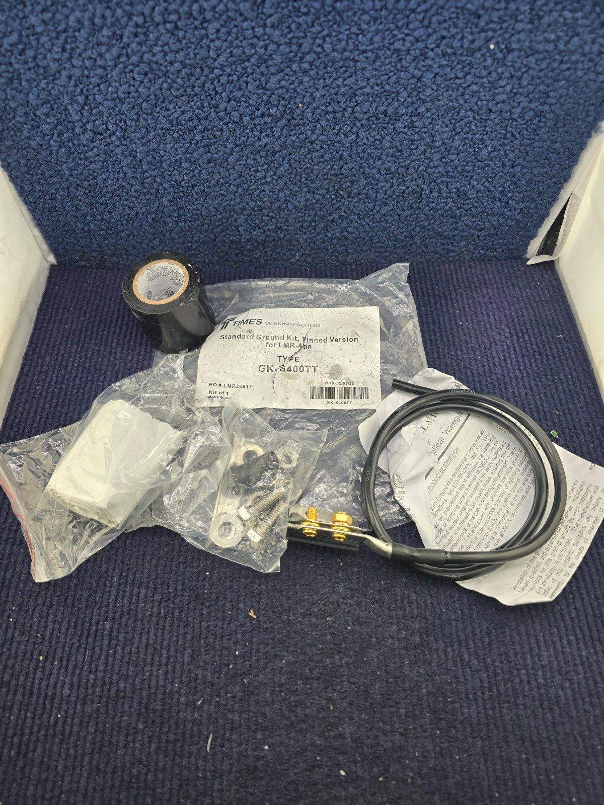 Times Microwave Systems GK-S400TT Standard Tinned Grounding Assembly For LMR-400