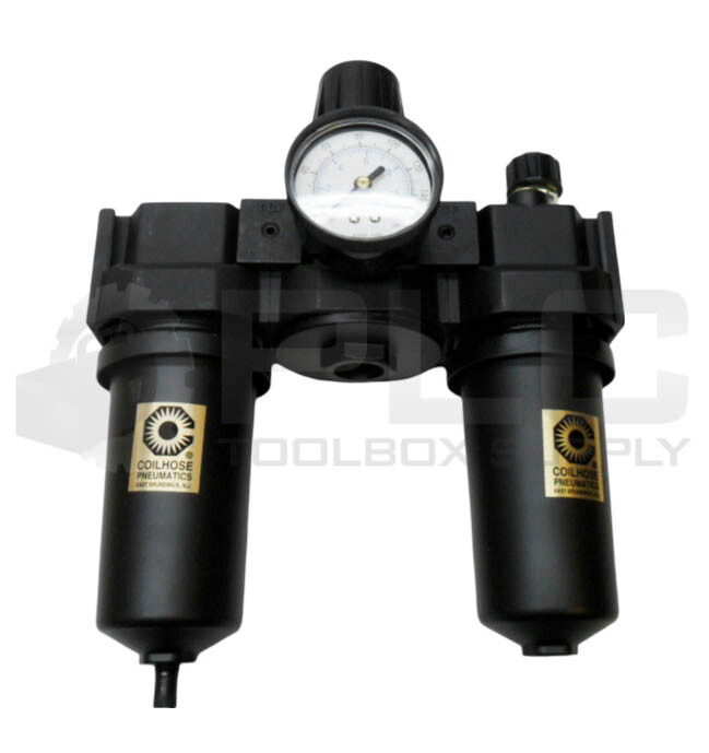 NEW COILHOSE PNEUMATICS 27R4-G REGULATOR W/ 27L4-M LUBRICATOR W/ 27F4-DM FILTER