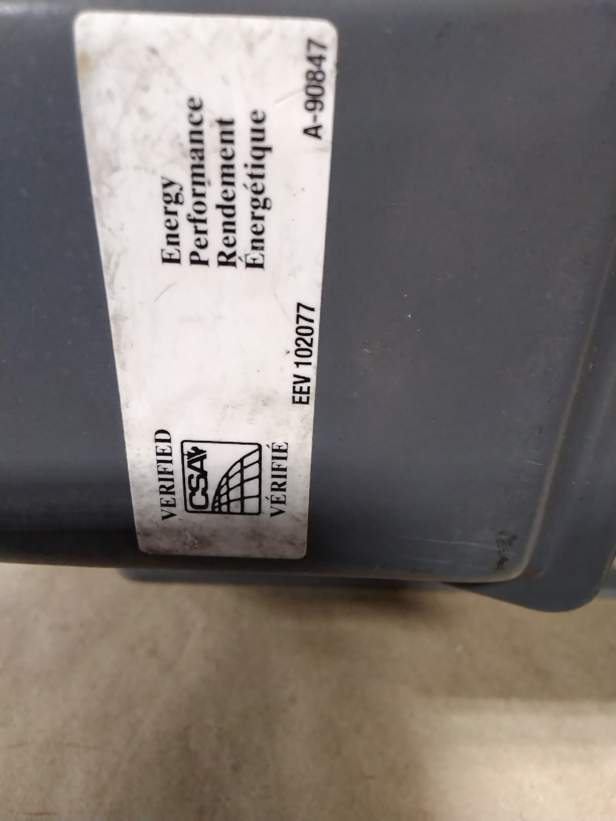 MARATHON ELECTRIC 9VH182TTDR4026FH-E MOTOR #3050CG