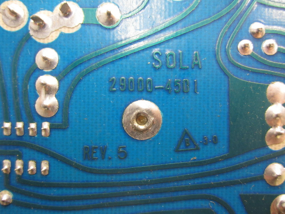 Sola 29000-4501 Circuit Board 290004501